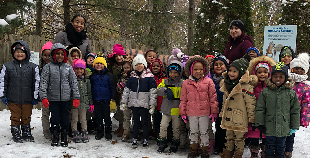 Elementary Atoms bundle up and enjoy a field trip to The Rosamond Gifford Zoo
